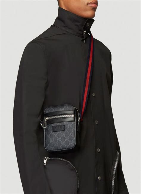 gucci manpurse|gucci shoulder bag men's black.